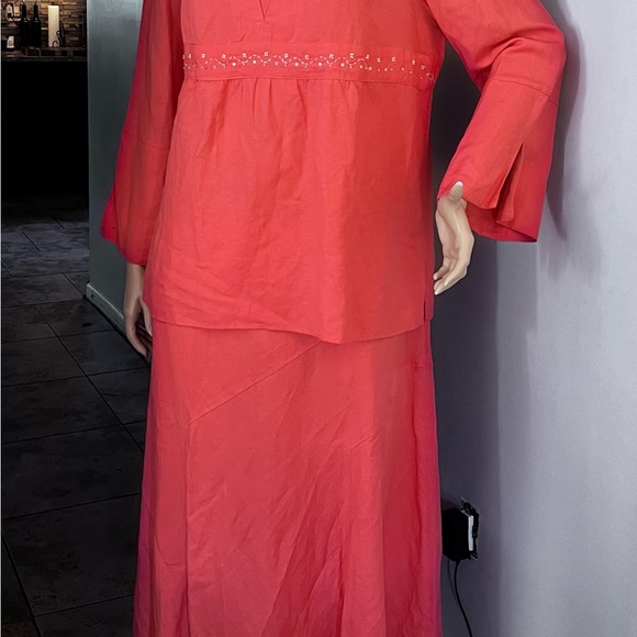 Women Bridgewater studio salmon women Skirt Suit size 22W Church - Picture 2 of 10
